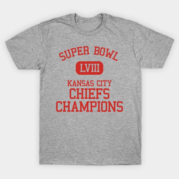 Super Bowl LVIII Champions - Kansas City Chiefs T-Shirt by Funnyteesforme